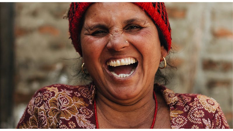 Senior Woman Laughing